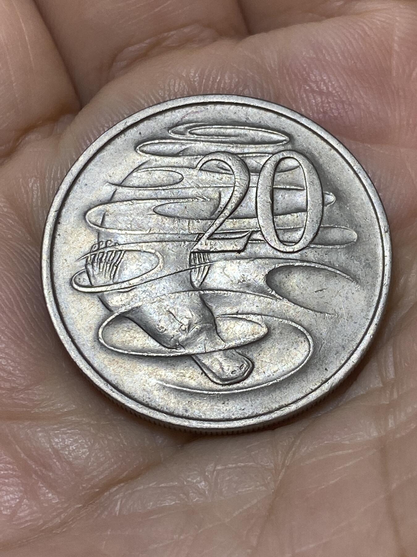 2025年第九十七场(总第一百二十三场）外国好品散币(免佣金) 早期年份–澳大利亚🇦🇺1967年20分(伊丽莎白二世中年花冠)