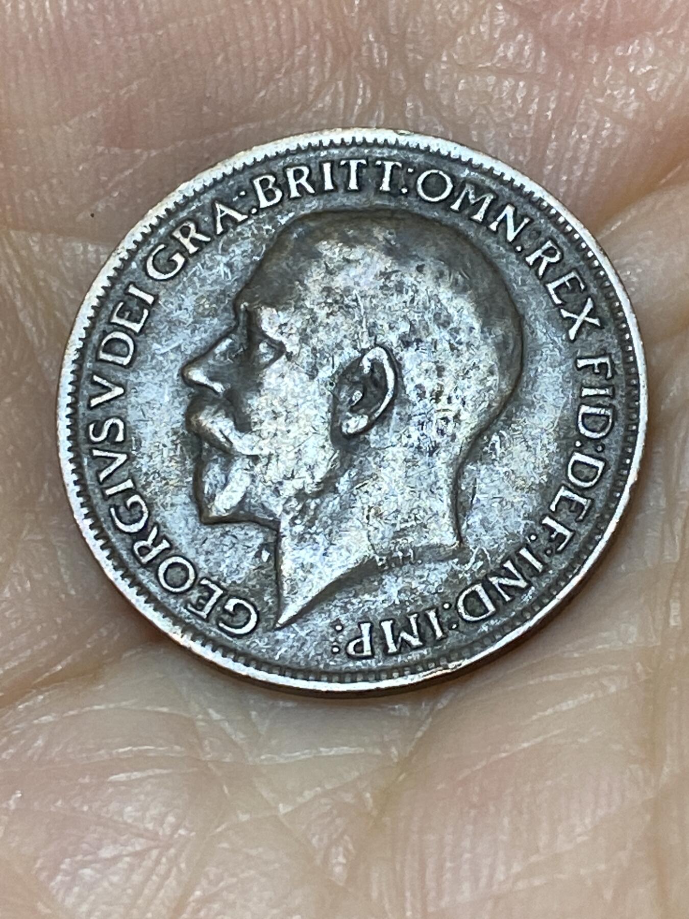 2025年第九十七场(总第一百二十三场）外国好品散币(免佣金) 英国🇬🇧1919年1法新(乔治五世第二版)