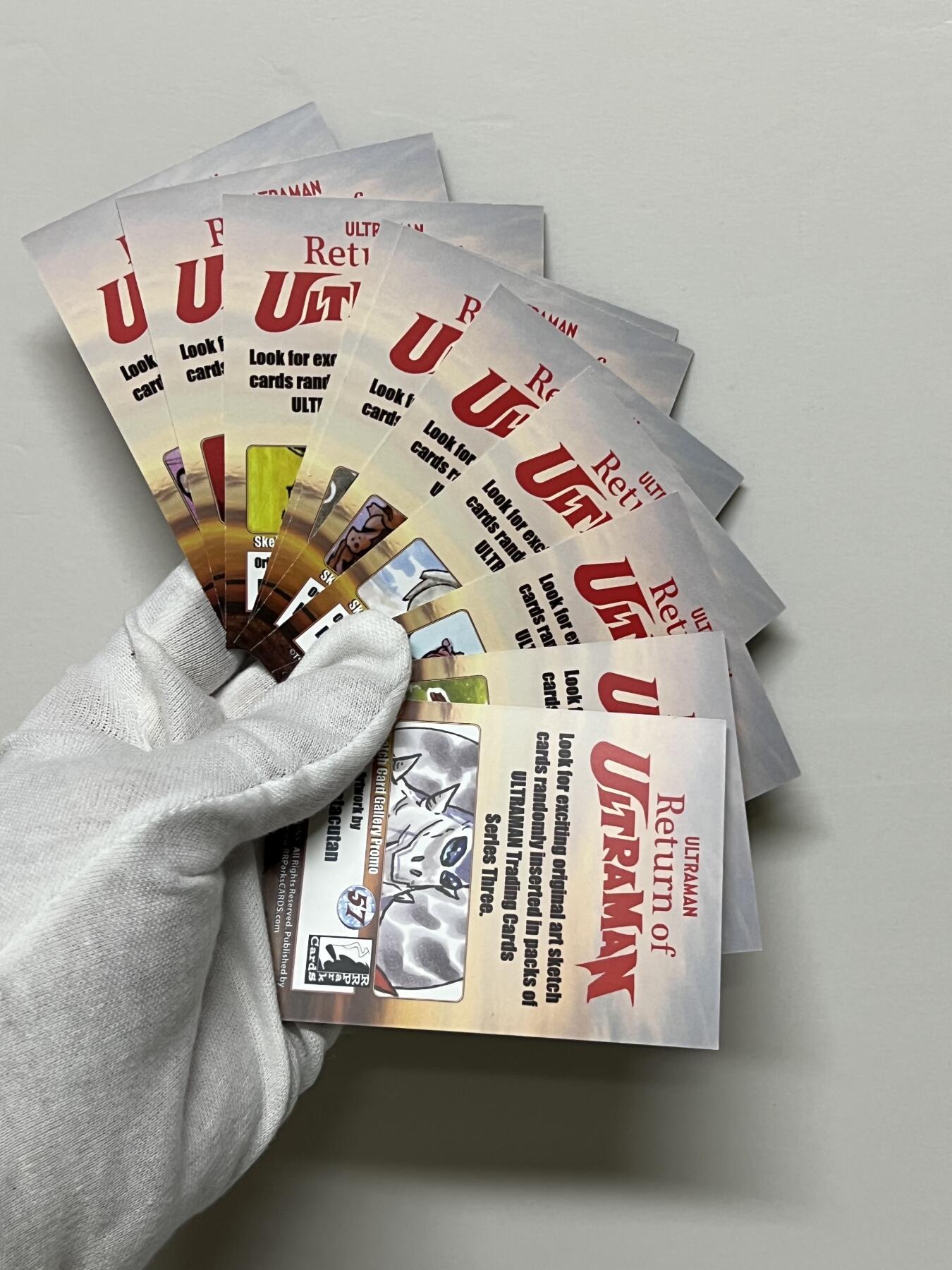 零元拍：RRParks Ultraman 归来的奥特曼 杰克奥特曼  圆谷公司 杰克奥特曼  手绘复刻卡 超人气怪兽很多 非常稀有 大比例 10张一起拍！编号见卡背 
