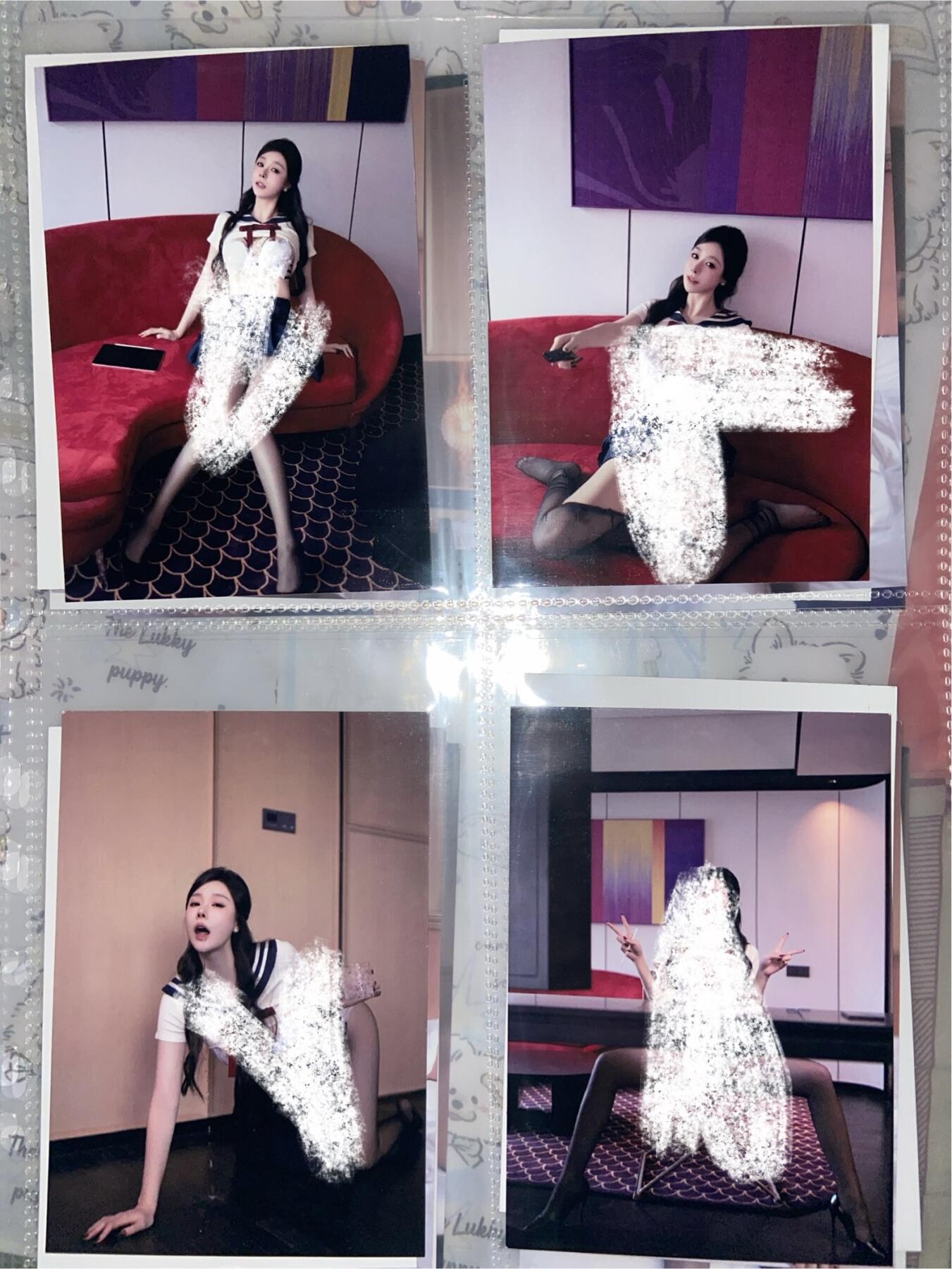 阳大大卡牌拍卖第73期（持续收拍品，周五晚上九点截拍，进群福利早知道） 小逗逗学生JK装写真 全套20张 A4大纸卡 带卡页