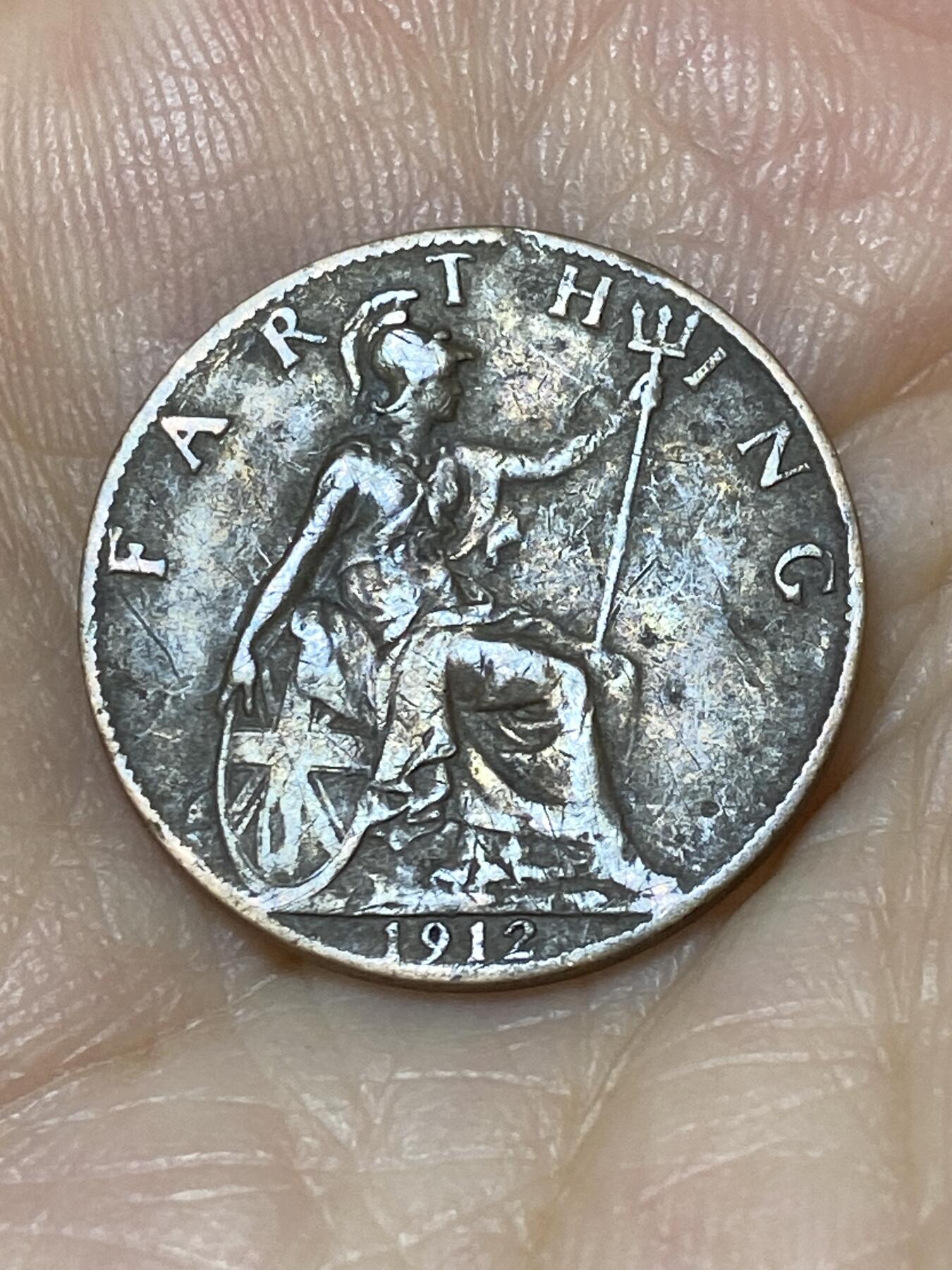 2025年第九十七场(总第一百二十三场）外国好品散币(免佣金) 英国🇬🇧1912年1法新(乔治五世第一版)