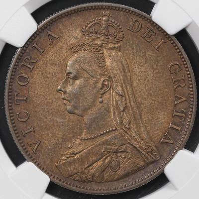 修遠堂世界钱币第八十六期 - NGC UNCD 1887年英国4先令大银币