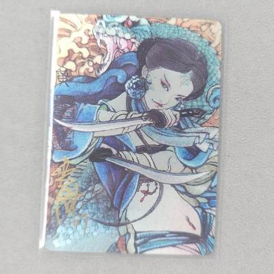 龙虎卡牌第五十六场 小浣熊 趣卡社五虎 百里亲签 万享盲盒（无佣金，满120包邮，周六晚上结拍，欢迎送拍） - 【亲签 编号31】粗闪卡 启读 李广-小青