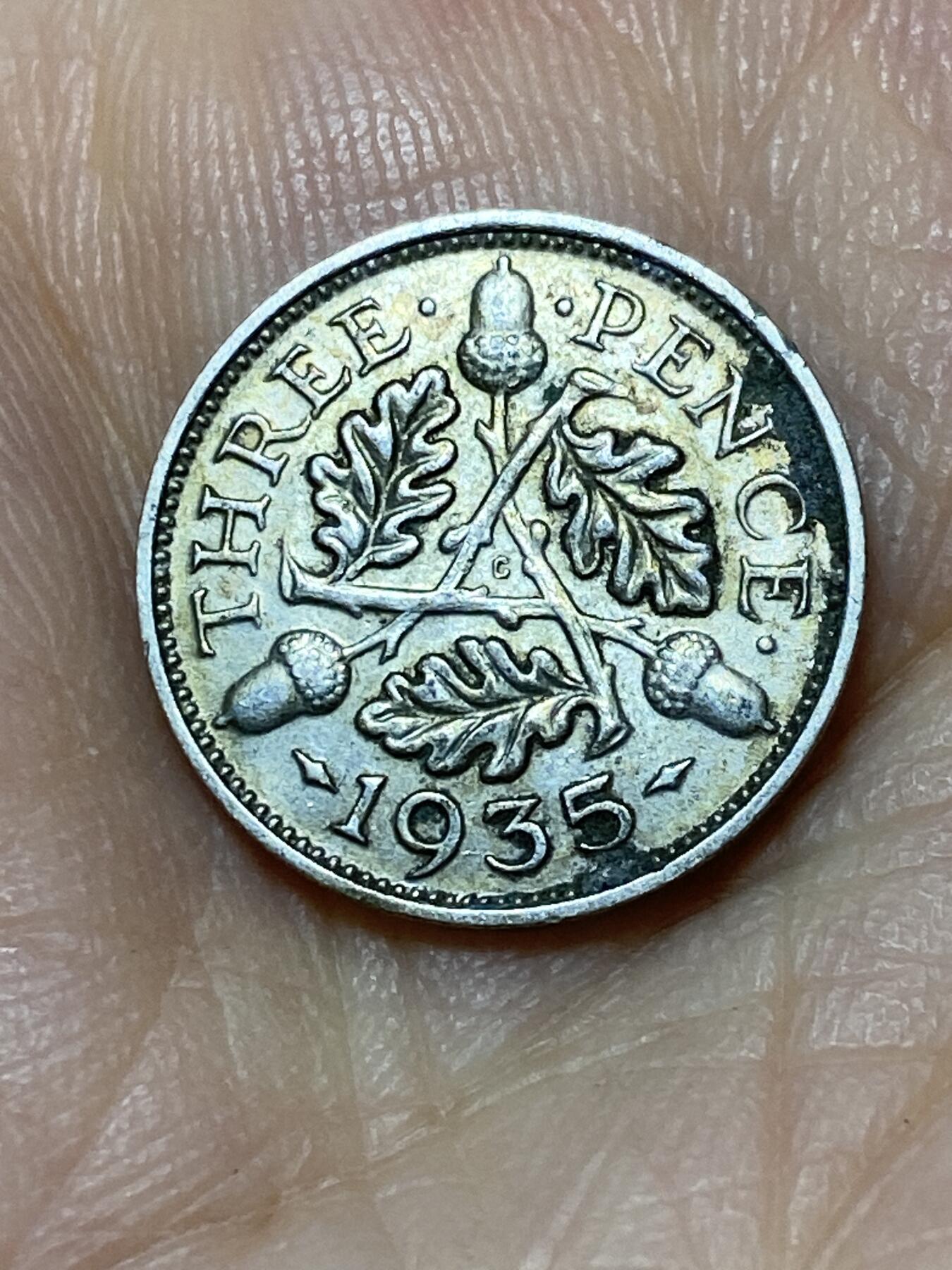 2025年第九十七场(总第一百二十三场）外国好品散币(免佣金) 英国🇬🇧1935年3便士银币(乔治五世第三版，500银)