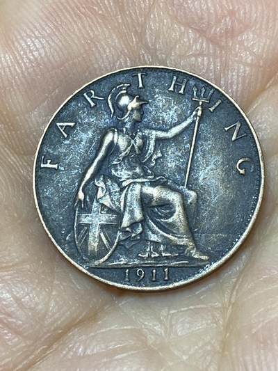 2025年第九十七场(总第一百二十三场）外国好品散币(免佣金) - 英国🇬🇧1911年1法新(乔治五世加冕年，第一版首发年)