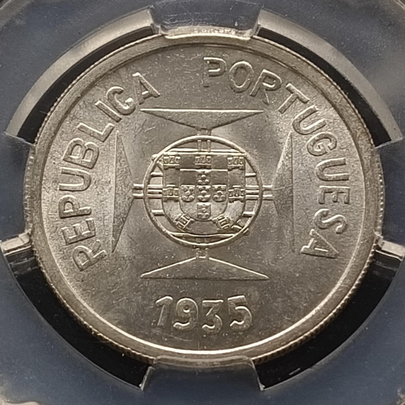 【全场包邮】纯粹捡漏拍463场-大量精品持续更新 葡属印度1935年1卢比银币-信泰MS63