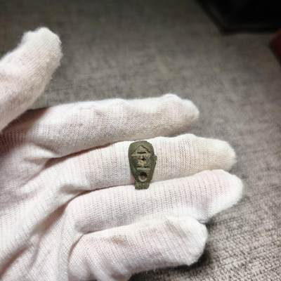 回流第四期铜杂钱币玉器 - “金”鬼脸钱