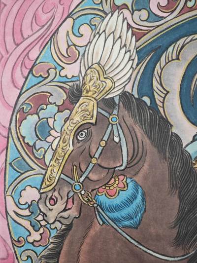 白泽拍卖卡牌手绘专场第28期（细雨生寒、寻梅闻香） 2025 冯涛手绘画 兔-扈三娘 尺寸：30cm*41.5cm  冯涛亲签