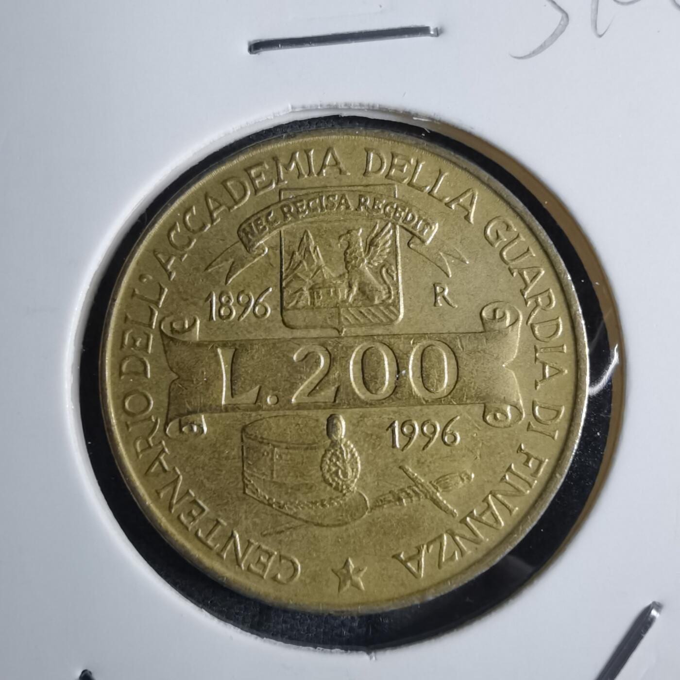 沼泽如烟--第851场 意大利1996年200里拉