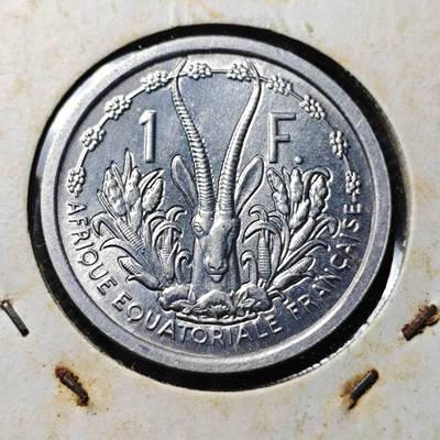 KK钱币收藏小铺 第348场 2月预留时间 周末发货 -  1948法属西非1法郎 好品
