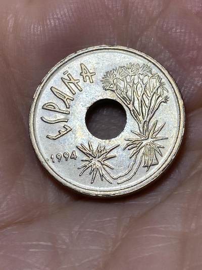 2025年第九十七场(总第一百二十三场）外国好品散币(免佣金) - 西班牙🇪🇸1994年25比塞塔(加那利群岛纪念币)