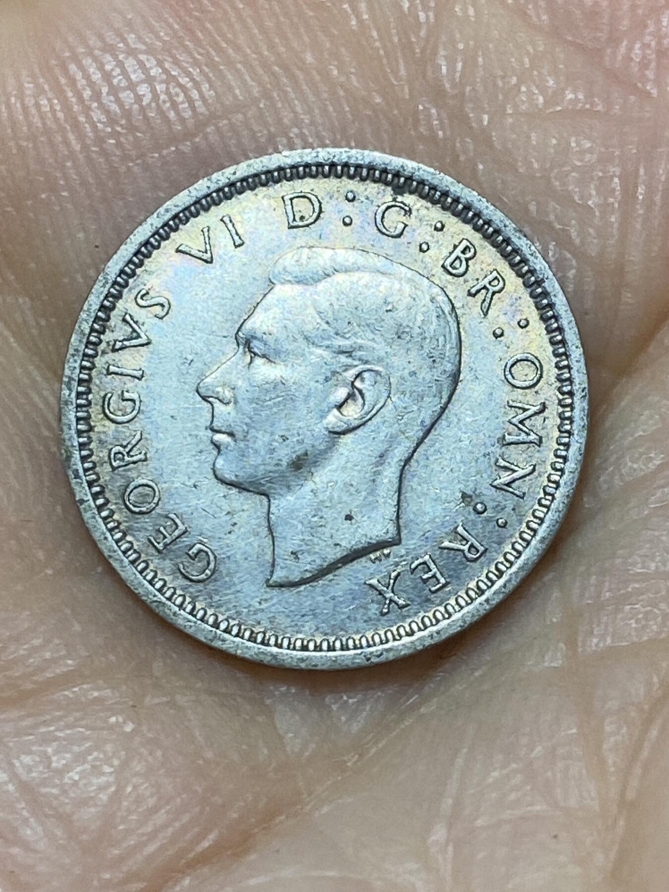 2025年第九十七场(总第一百二十三场）外国好品散币(免佣金) 英国🇬🇧1940年3便士银币(乔治五世第一版，500银)