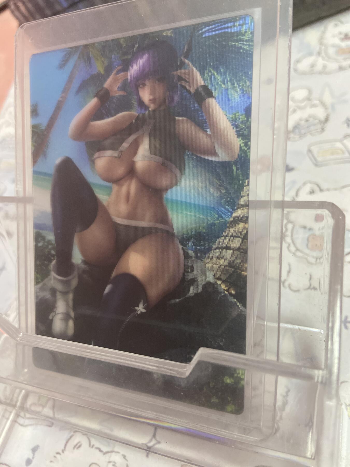 阳大大卡牌拍卖第73期（持续收拍品，周五晚上九点截拍，进群福利早知道） 卡通动漫女神 死或生 绫音 光栅卡 带卡夹