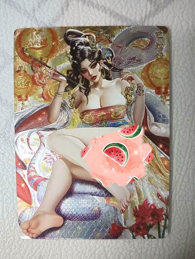 花开卡拍第40期（9月28号周日截拍，品控勿拍!!!拍品不寄存，运费5元，自制卡难免瑕疵，可能存在轻微撞角爆边等出厂瑕疵，品控介意勿拍！） - 卡玩帕克生肖 春蛇 粗闪 编号1789