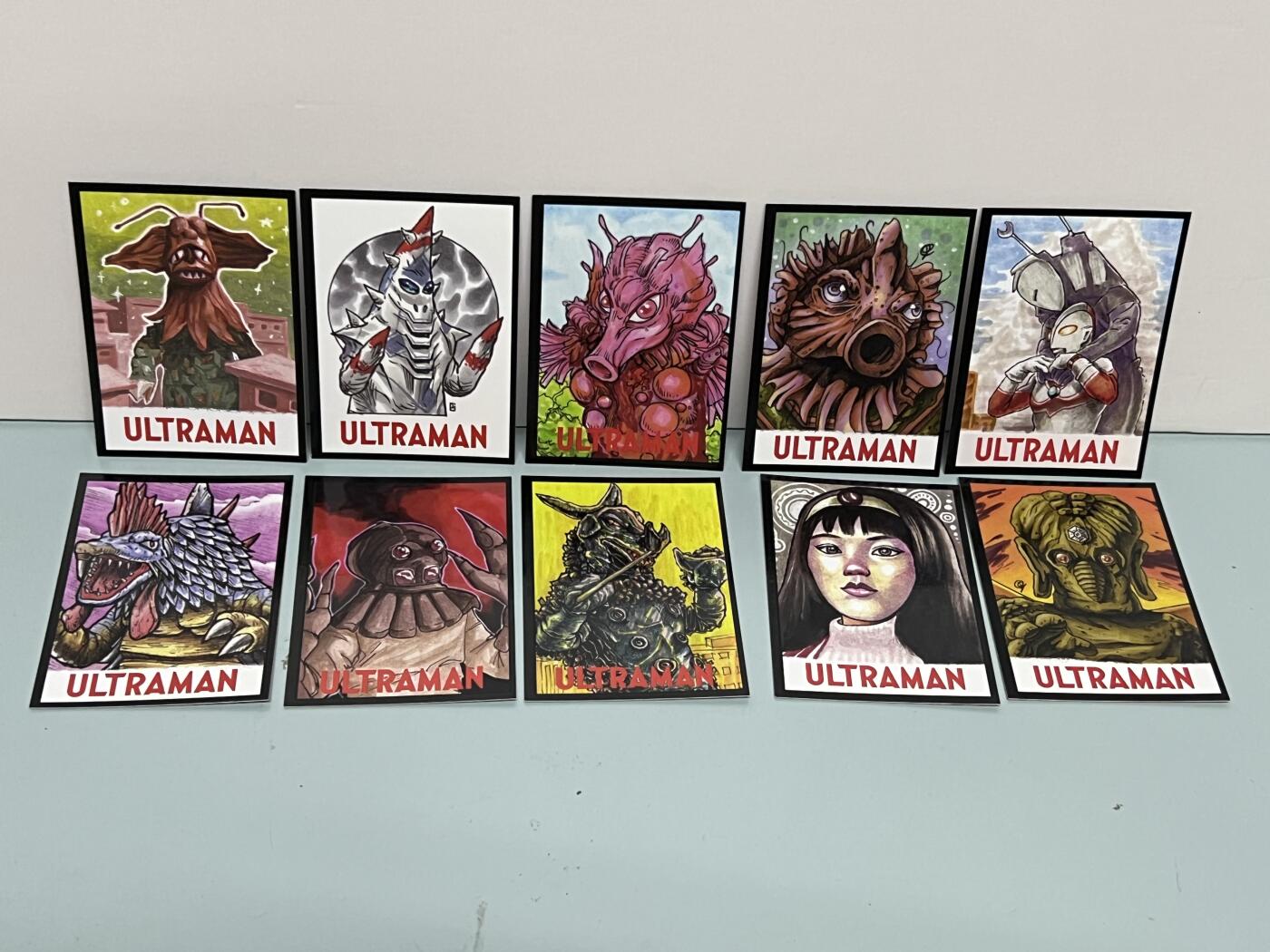 零元拍：RRParks Ultraman 归来的奥特曼 杰克奥特曼  圆谷公司 杰克奥特曼  手绘复刻卡 超人气怪兽很多 非常稀有 大比例 10张一起拍！编号见卡背 