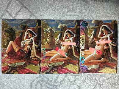 花开卡拍第40期（9月28号周日截拍，品控勿拍!!!拍品不寄存，运费5元，自制卡难免瑕疵，可能存在轻微撞角爆边等出厂瑕疵，品控介意勿拍！） - 卡玩帕克百花谱 王昭君 粗闪三渐变