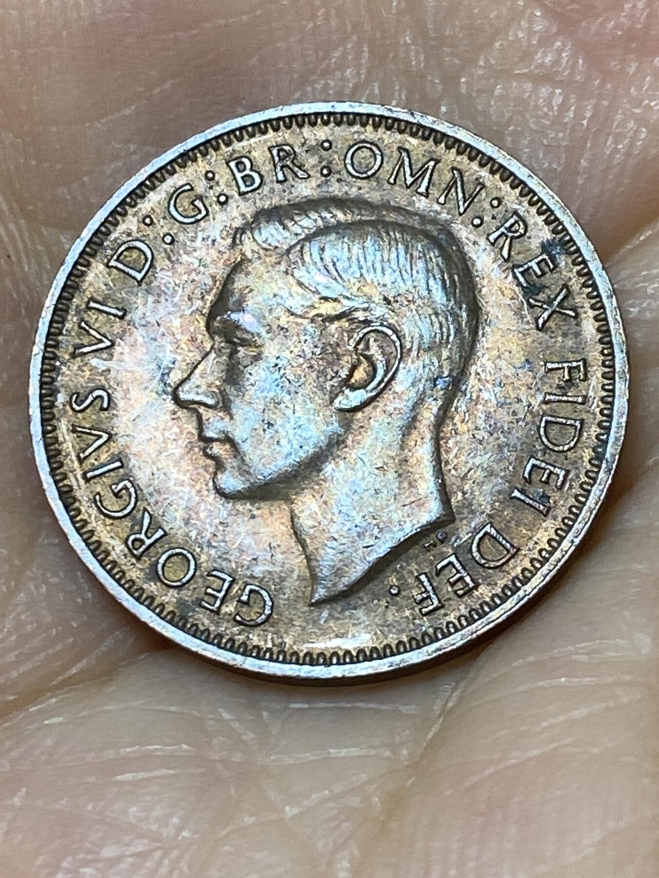 2025年第九十七场(总第一百二十三场）外国好品散币(免佣金) 英国🇬🇧1951年1法新(乔治六世第二版)
