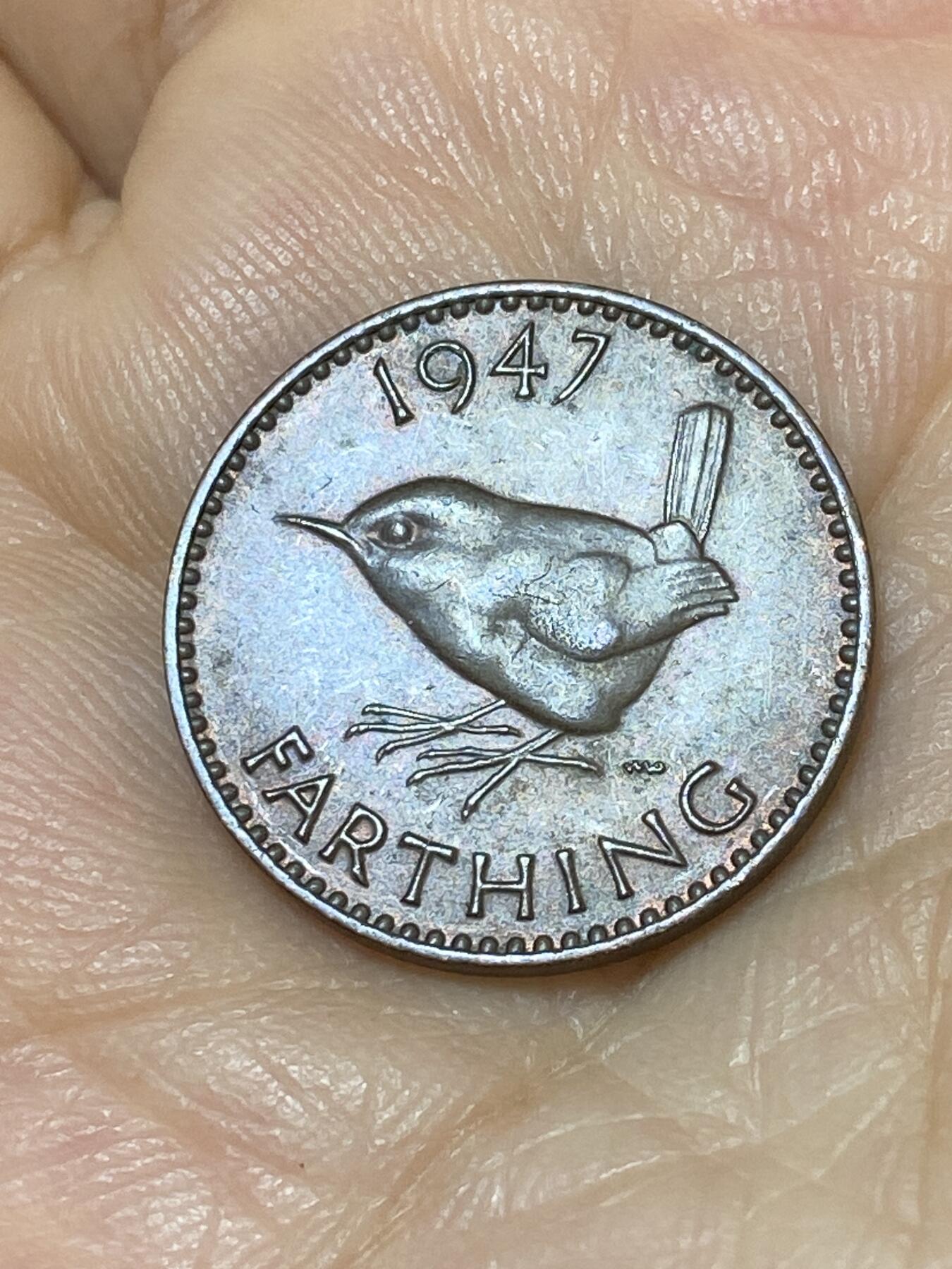 2025年第九十七场(总第一百二十三场）外国好品散币(免佣金) 英国🇬🇧1947年1法新(乔治六世第一版)