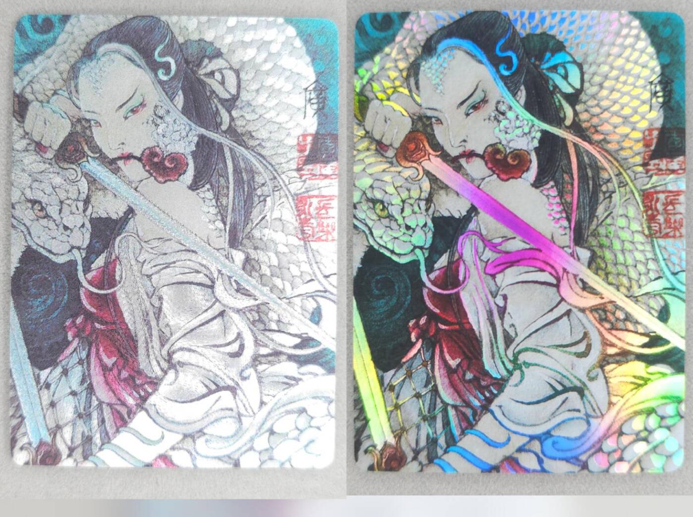 龙虎卡牌第五十六场 小浣熊 趣卡社五虎 百里亲签 万享盲盒（无佣金，满120包邮，周六晚上结拍，欢迎送拍） 粗闪+彩闪 启读 李广-白娘子