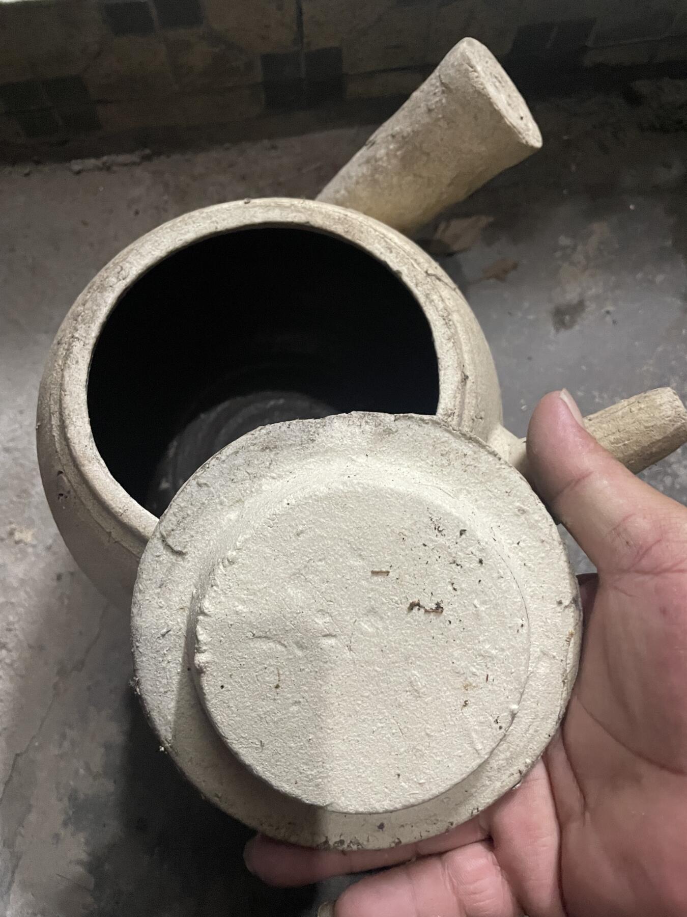 几十年的瓦器茶㷛，户外泡茶