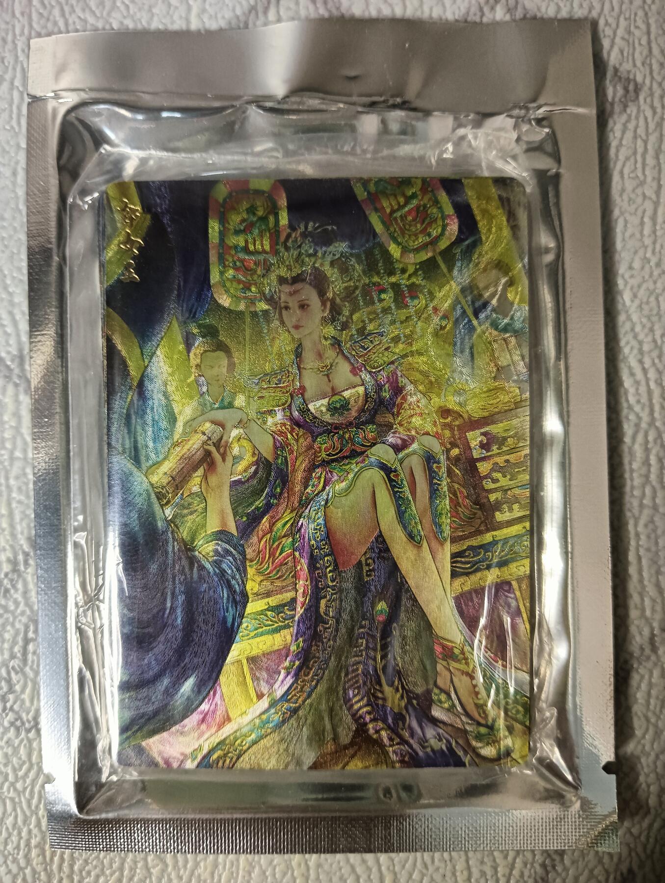 花开卡拍第40期（9月28号周日截拍，品控勿拍!!!拍品不寄存，运费5元，自制卡难免瑕疵，可能存在轻微撞角爆边等出厂瑕疵，品控介意勿拍！） 卡玩帕克雄图三国 第三弹粗闪9张，全新未拆封品相未知无法售后介意勿拍
