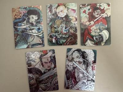 亡灵潮玩 蛇年第七场  10月8日20点截拍 - 【裸卡】启读文化 李广 中国神话 粗闪卡一套