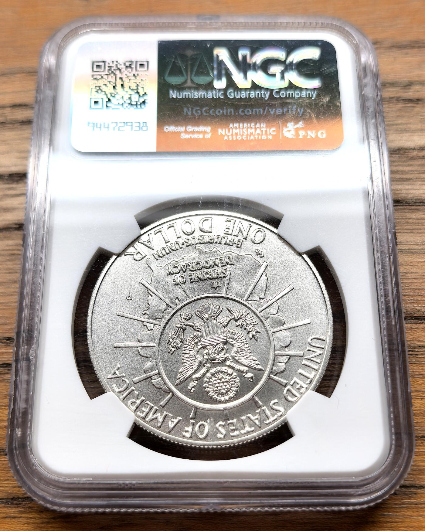 凡希社世界钱币微拍月度大拍（2025/09） 1991美国总统山纪念DOLLAR大银NGC-MS69