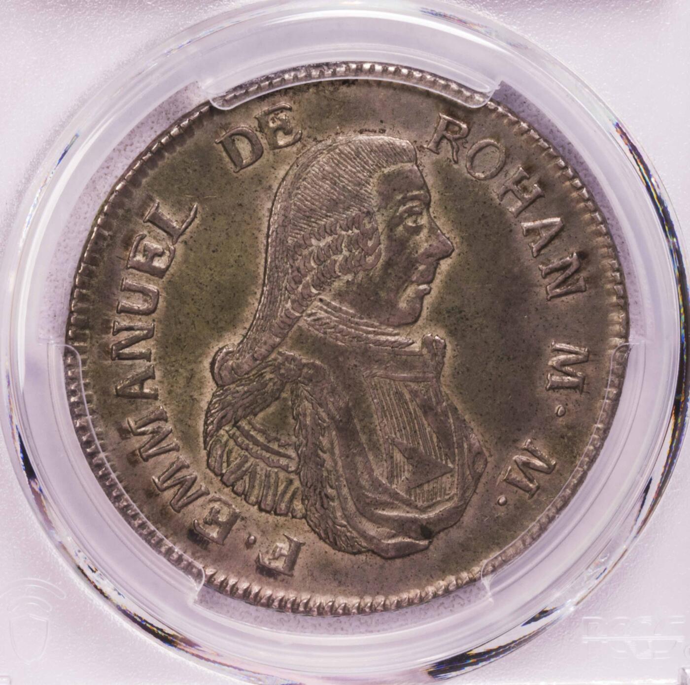 PCGS-AU58 1796马耳他骑士团2斯库多大银 唯一亚军