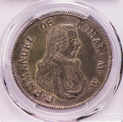 PCGS-AU58 1796马耳他骑士团2斯库多大银 唯一亚军 - PCGS-AU58 1796马耳他骑士团2斯库多大银 唯一亚军