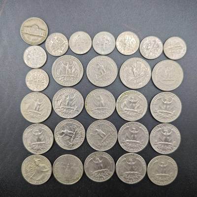 【淘币小摊】实时拍第七百五十四拍  散币批量币场  满百包邮可预留二周 每周一统一发货   - 美国28枚5.6美元