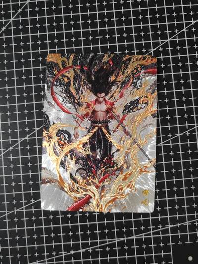 铃鹿第八期（提示一：自制卡难免瑕疵，可能存在撞角爆边等出厂瑕疵，介意慎拍；提示二：参拍请慎重，跑单押金不退的）） - 魔童哪吒粗闪单卡