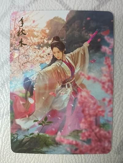 花开卡拍第40期（9月28号周日截拍，品控勿拍!!!拍品不寄存，运费5元，自制卡难免瑕疵，可能存在轻微撞角爆边等出厂瑕疵，品控介意勿拍！） - 燎原 武林志 李秋水 纱布闪