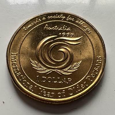 🌹外币初藏🌹🐯2025年第107场  每周二四六晚8️⃣点 接代拍 - 澳大利亚1999年¥1纪念币