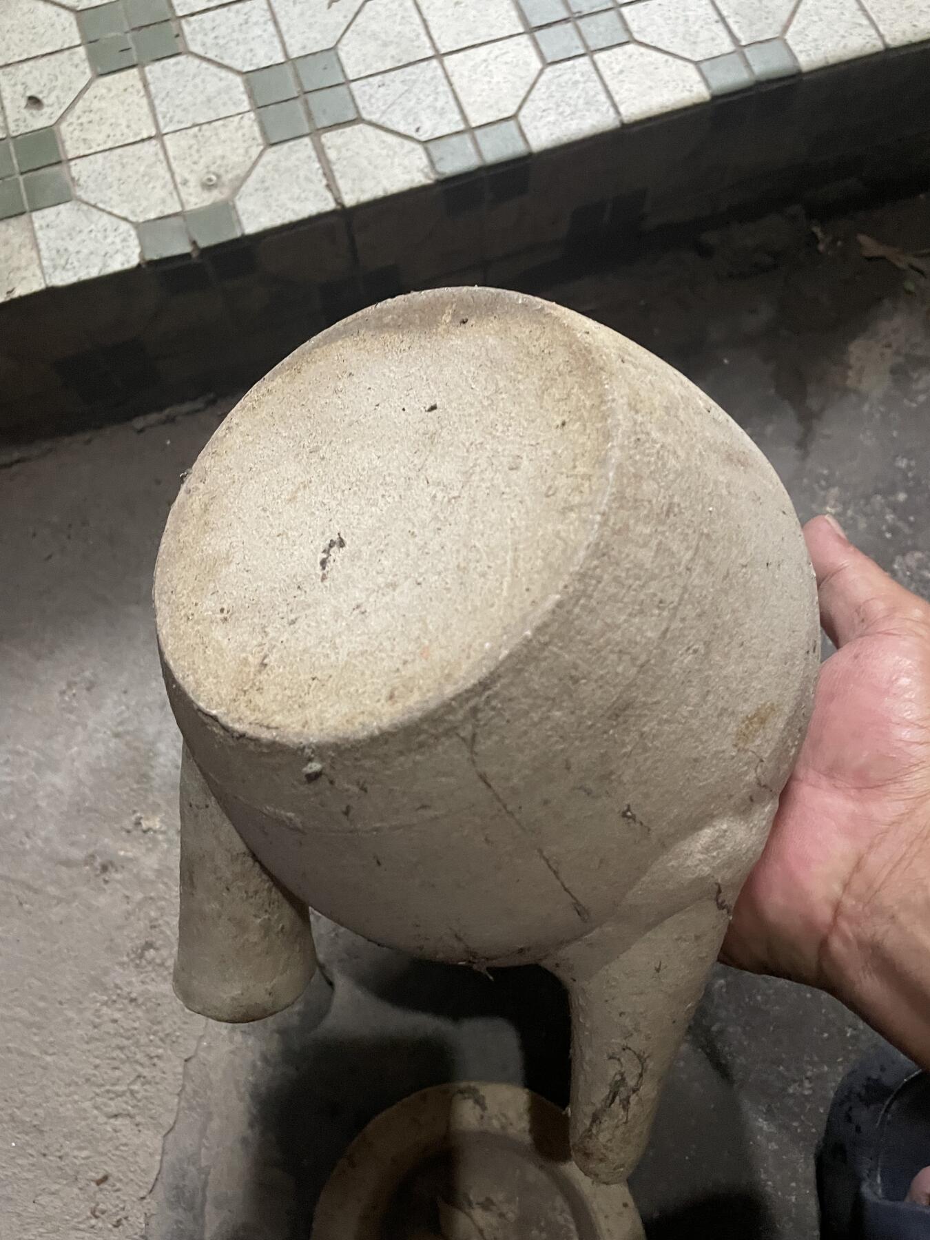 几十年的瓦器茶㷛，户外泡茶