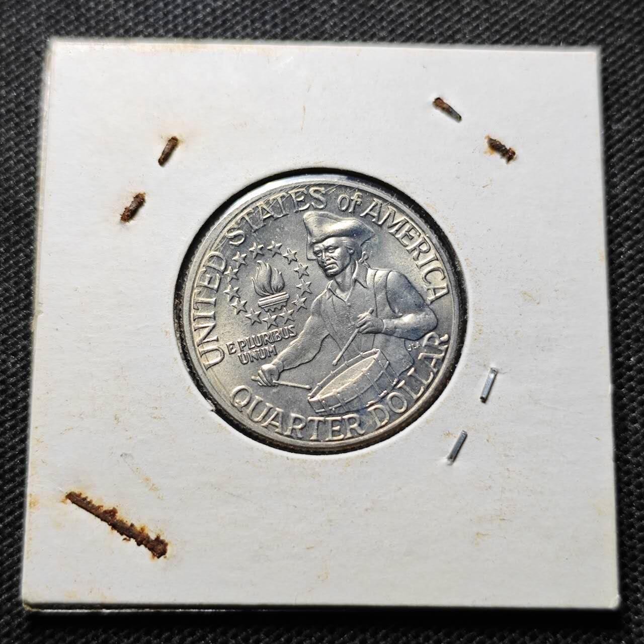 KK钱币收藏小铺 第349场 2月预留时间 周末发货 1976美国25分 好品纪念币 建国200周年纪念