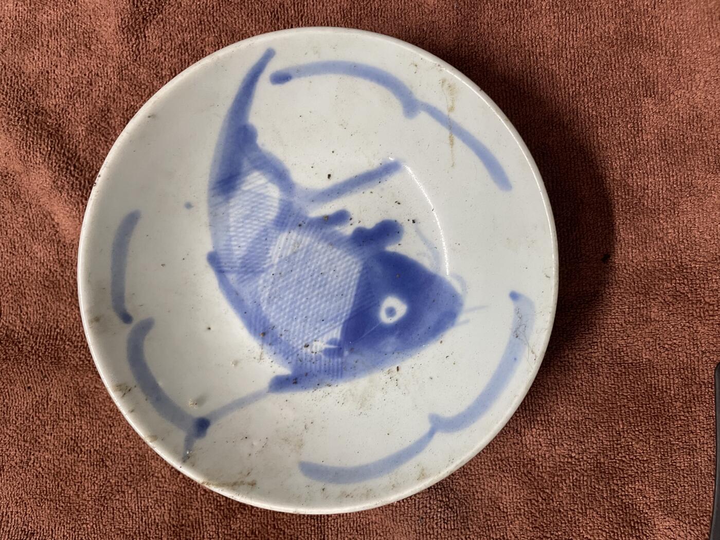 青花鱼盆