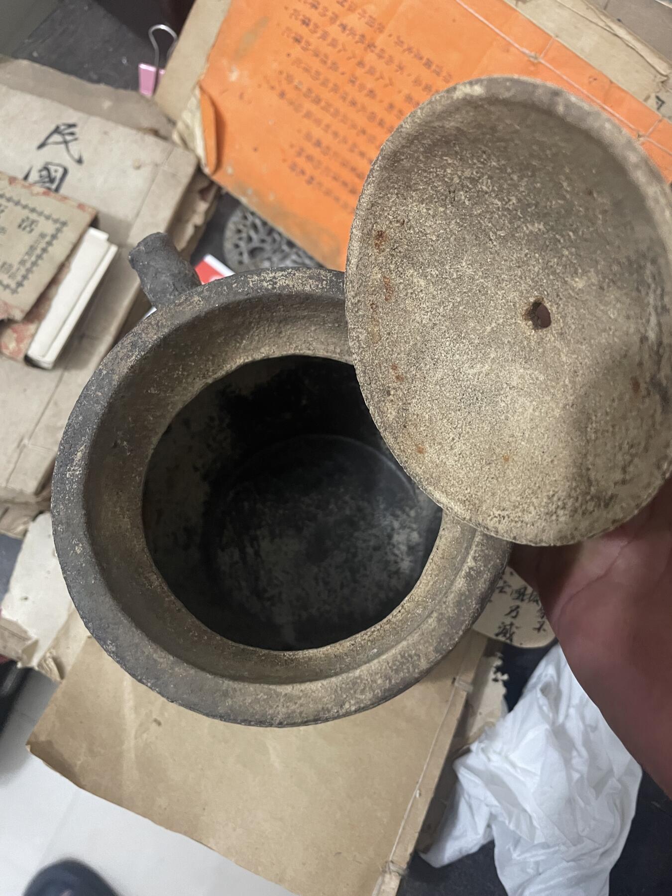 晚清瓦器茶煲