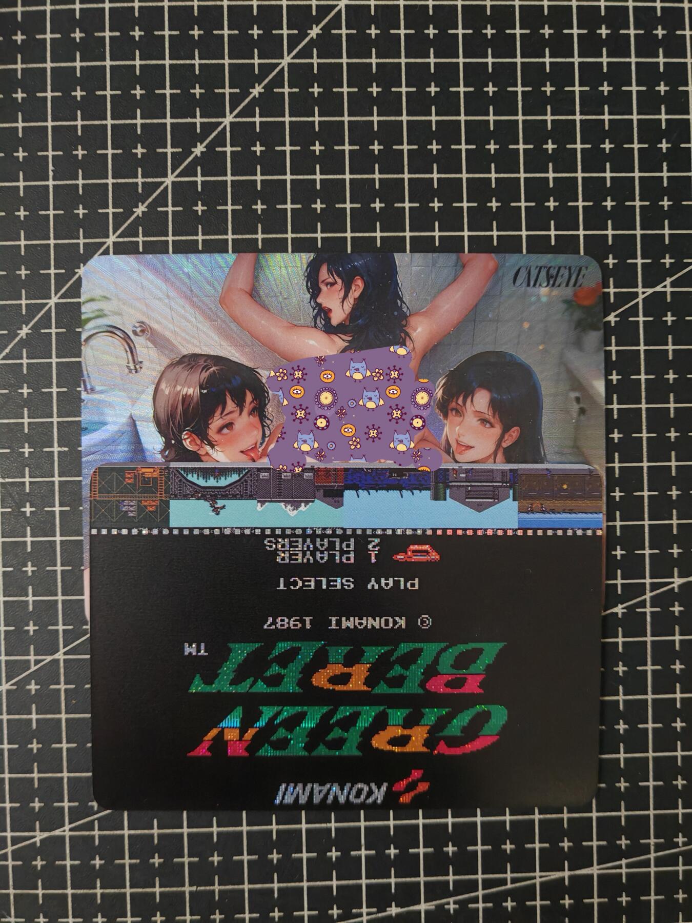 铃鹿第八期（提示一：自制卡难免瑕疵，可能存在撞角爆边等出厂瑕疵，介意慎拍；提示二：参拍请慎重，跑单押金不退的）） 猫眼彩闪艺术特卡