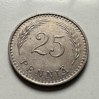 🌹外币初藏🌹🐯2025年第107场  每周二四六晚8️⃣点 接代拍 - 芬兰1940年25芬尼