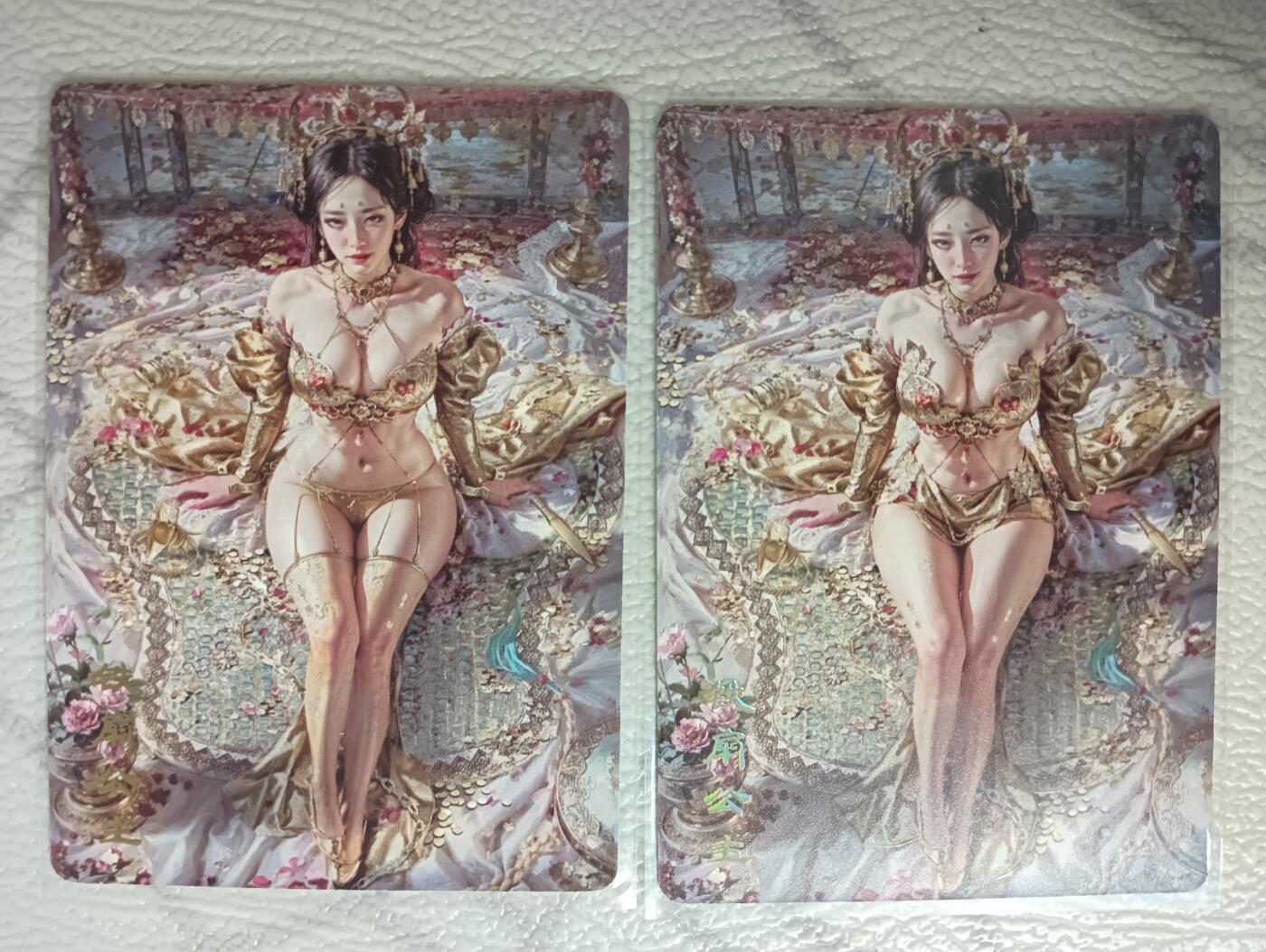 花开卡拍第40期（9月28号周日截拍，品控勿拍!!!拍品不寄存，运费5元，自制卡难免瑕疵，可能存在轻微撞角爆边等出厂瑕疵，品控介意勿拍！） 燎原刷子妖姬传 铁扇公主双服饰 普卡