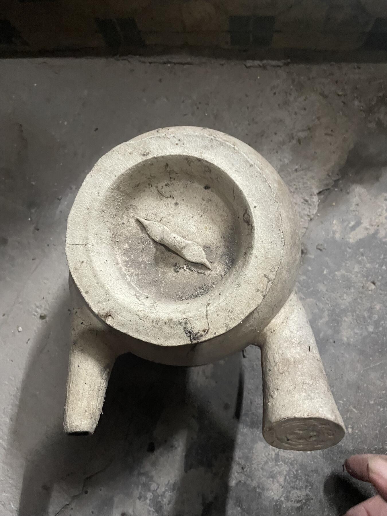 几十年的瓦器茶㷛，户外泡茶