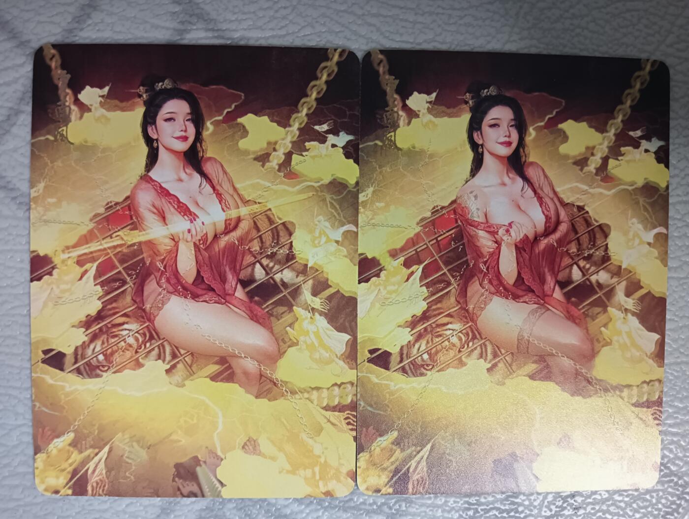 花开卡拍第40期（9月28号周日截拍，品控勿拍!!!拍品不寄存，运费5元，自制卡难免瑕疵，可能存在轻微撞角爆边等出厂瑕疵，品控介意勿拍！） 燎原刷子人间传 贾南风双服饰 普卡