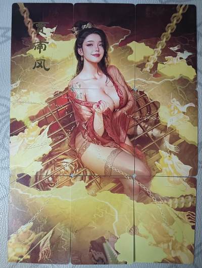 花开卡拍第40期（9月28号周日截拍，品控勿拍!!!拍品不寄存，运费5元，自制卡难免瑕疵，可能存在轻微撞角爆边等出厂瑕疵，品控介意勿拍！） - 燎原刷子人间传 贾南风 九拼