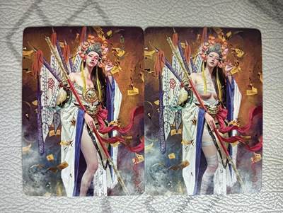 花开卡拍第40期（9月28号周日截拍，品控勿拍!!!拍品不寄存，运费5元，自制卡难免瑕疵，可能存在轻微撞角爆边等出厂瑕疵，品控介意勿拍！） - 燎原刷子妖姬传 白冰冰双服饰 普卡