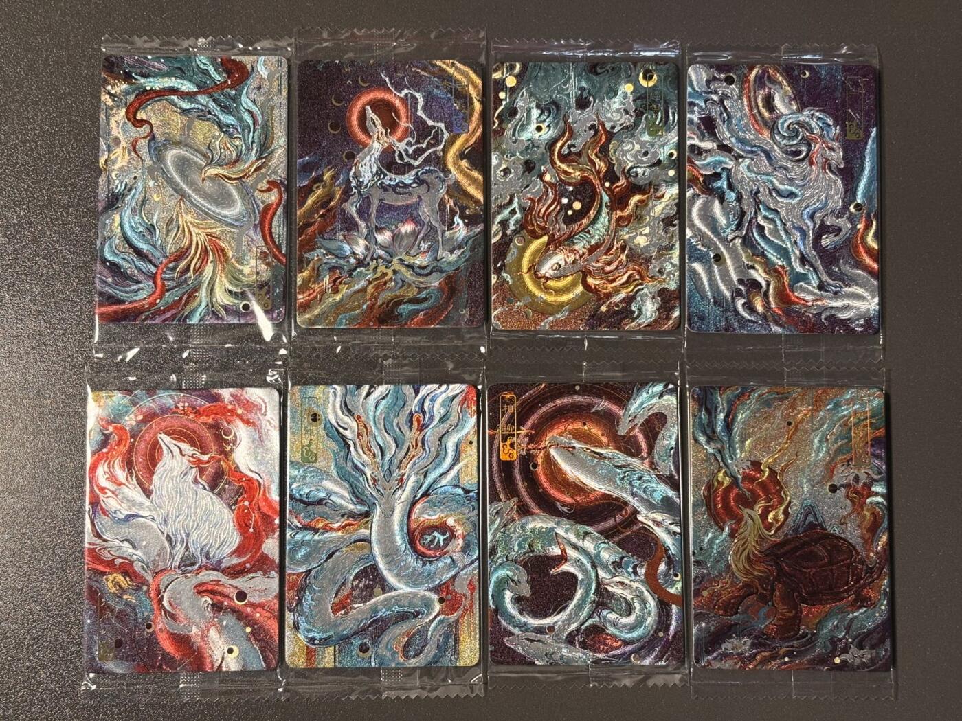 【喜人奇妙夜】小王子卡拍第十六场 可可瑞听食品卡 中福卡展联名特卡 上古神兽第一弹8张全 原袋粗闪