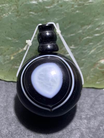 精品亚光冰飘天眼药师玛瑙2.0随形佛头三通一套， - 精品亚光冰飘天眼药师玛瑙2.0随形佛头三通一套，