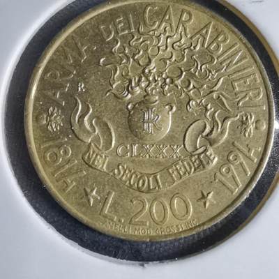 沼泽如烟--第853场 - 意大利1994年200里拉纪念币