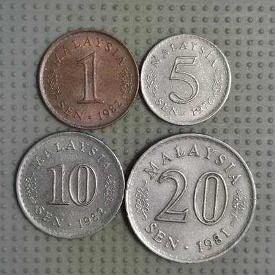 2025年第91场各国散币拍卖（总第91场） - 马来西亚大厦版4枚