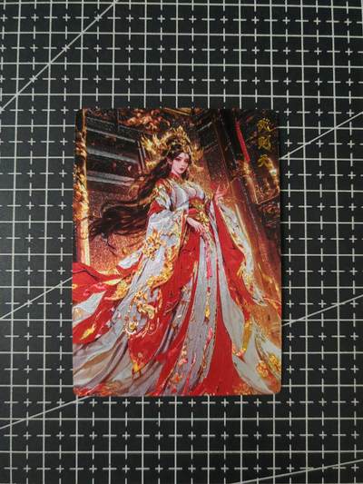 铃鹿第八期（提示一：自制卡难免瑕疵，可能存在撞角爆边等出厂瑕疵，介意慎拍；提示二：参拍请慎重，跑单押金不退的）） - 武则天粗闪单卡