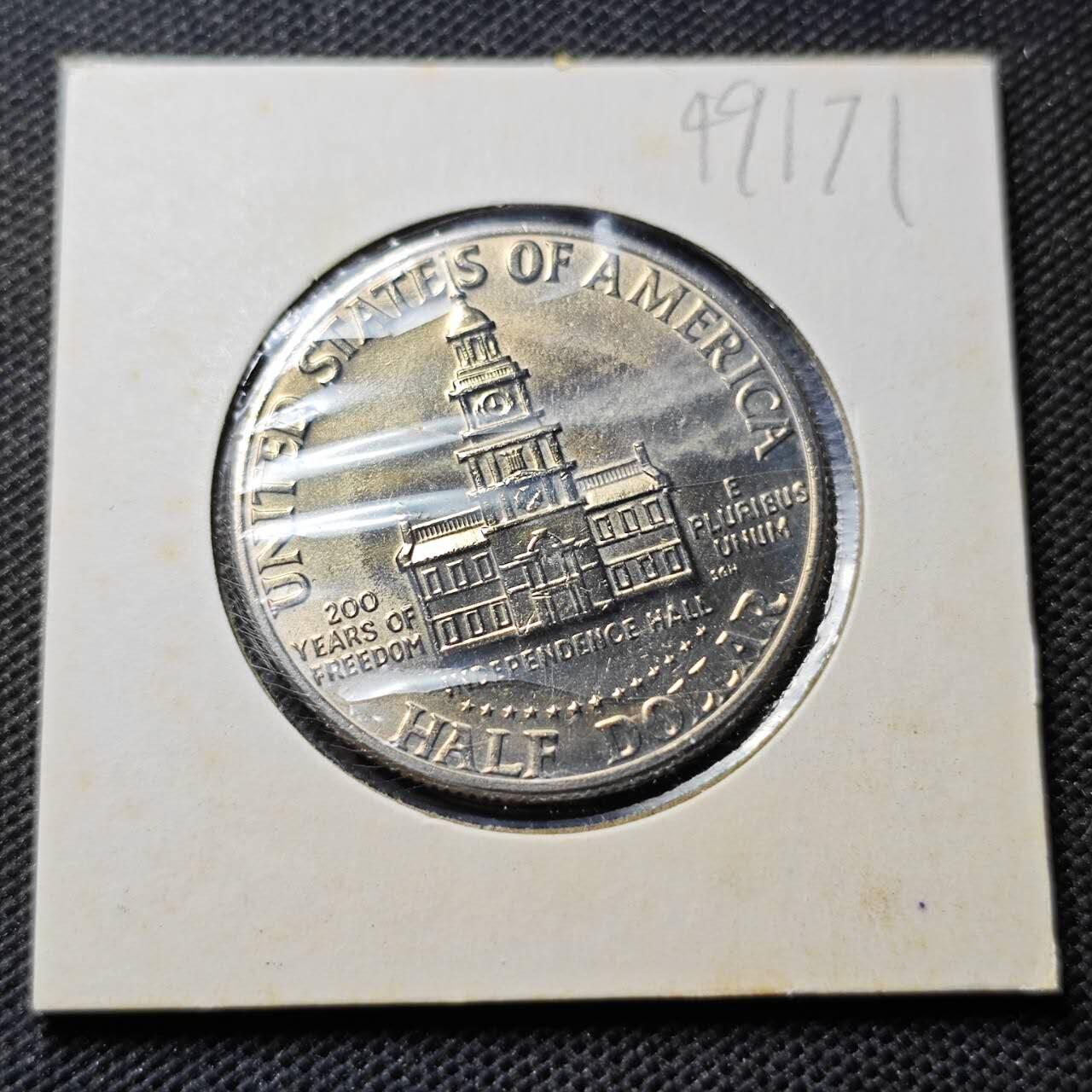 KK钱币收藏小铺 第349场 2月预留时间 周末发货 1976美国50分纪念币